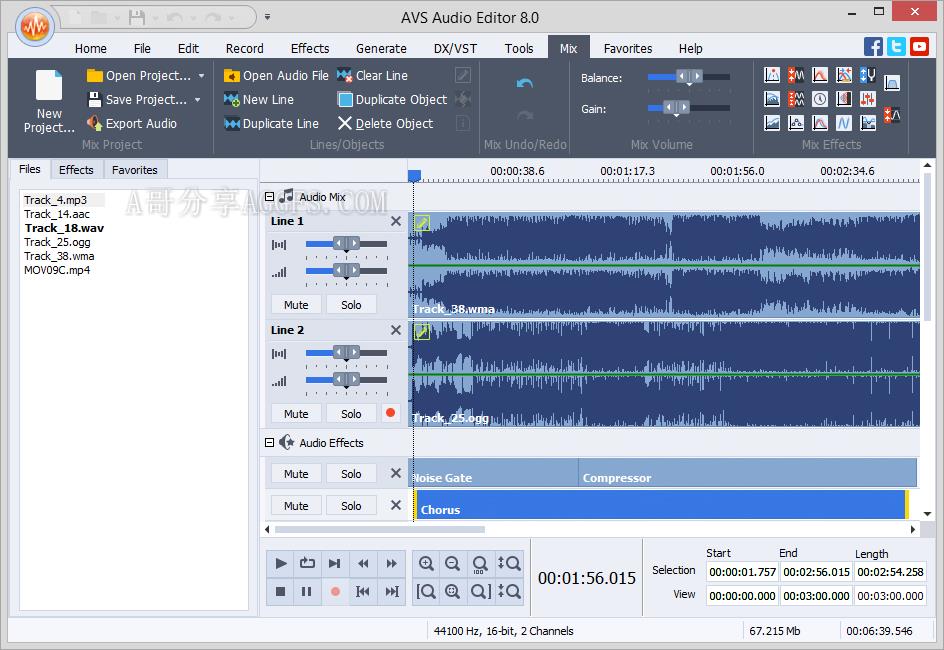 多功能音频编辑软件 AVS Audio Editor v10.4.4.575