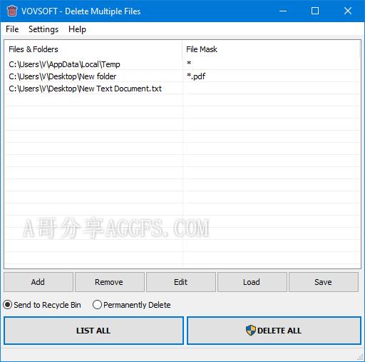 文件批量删除工具 VovSoft Delete Multiple Files v1.8.0