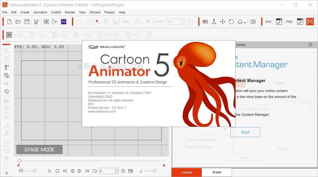 最专业的2D 动画制作软件 Reallusion Cartoon Animator v5.23.2626.1